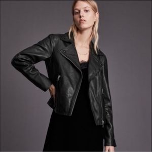 All Saints Dalby Genuine Leather Jacket